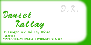 daniel kallay business card